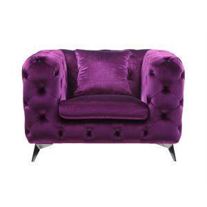 acme atronia chair in purple fabric
