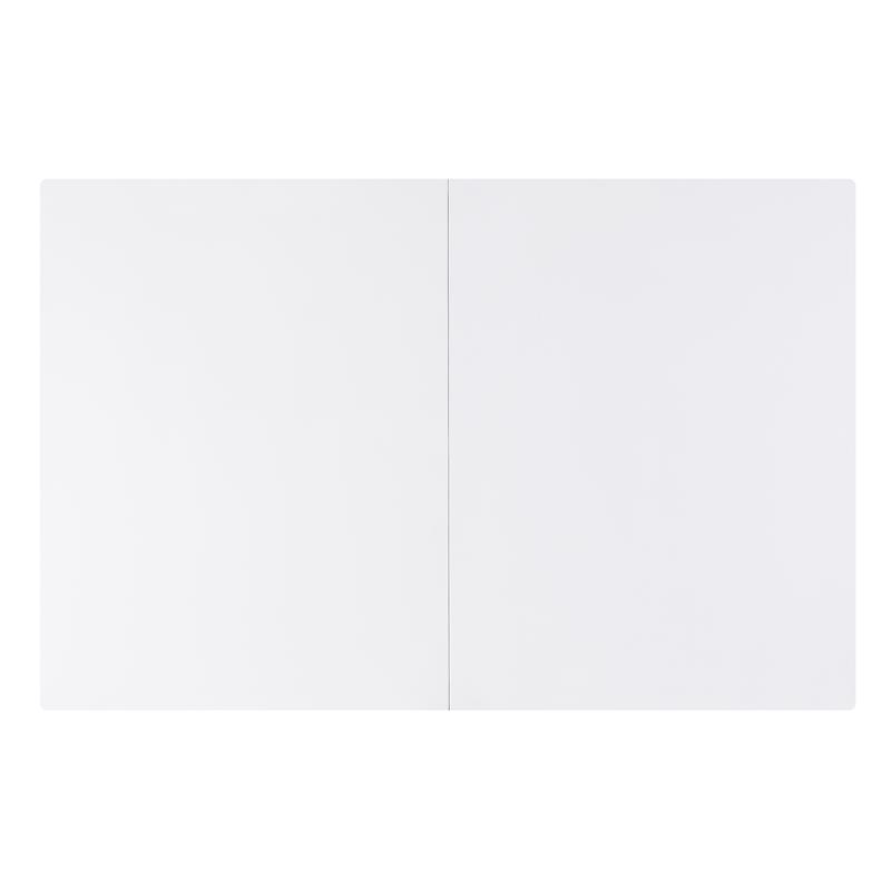 ACME Weizor Dining Table in White High Gloss & Chrome