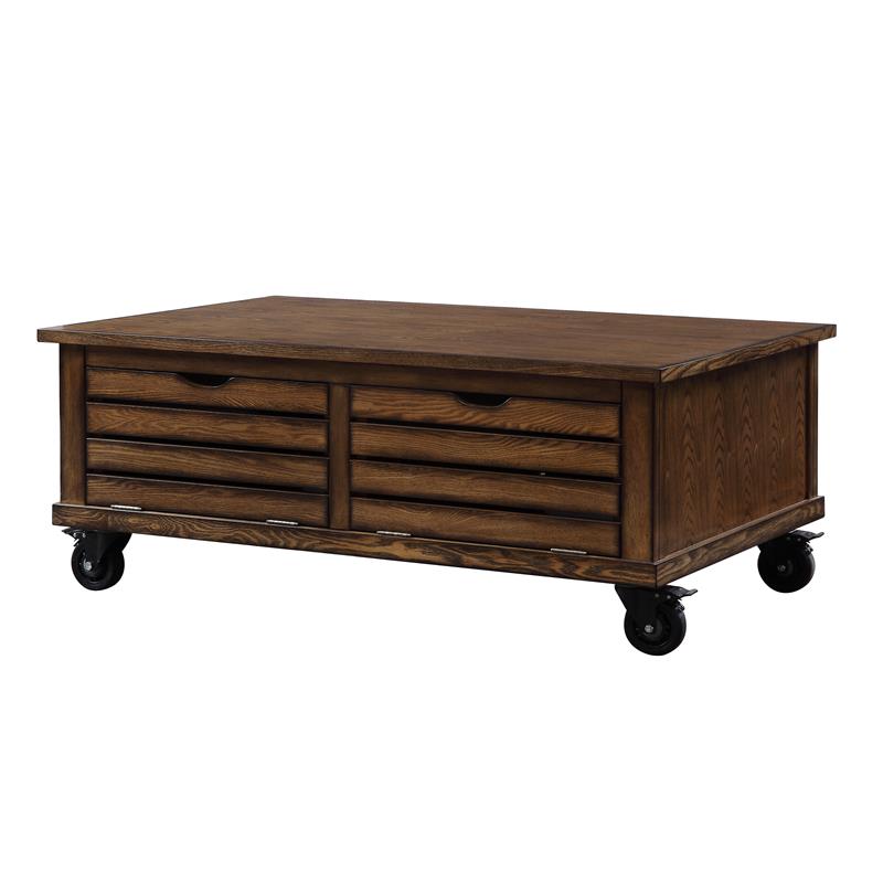 Gabriella Wood Rectangular Storage Coffee Table