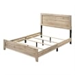 ACME Miquell Wood Rectangular Headboard Queen Panel Bed in Natural