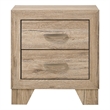 ACME Miquell 2-Drawer Wooden Nightstand in Natural