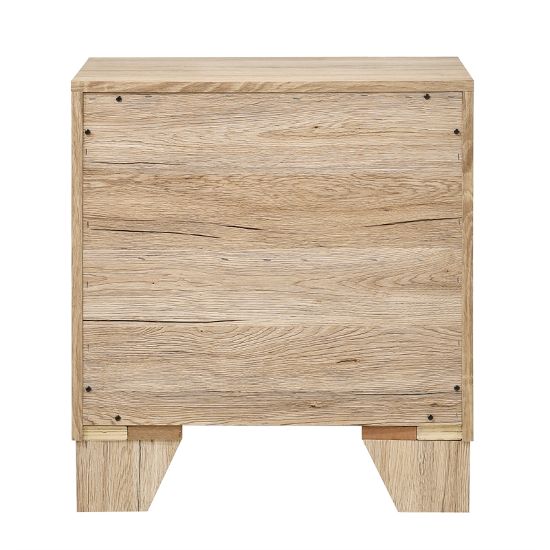ACME Miquell 2-Drawer Wooden Nightstand in Natural