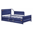 ACME Cargo Twin Metal Daybed with Roll-out Trundle in Blue
