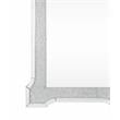 ACME Noralie Wooden Frame Wall Decor Mirror in Mirrored and Faux Diamonds