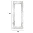 ACME Dominic Wooden Frame Wall Decor Mirror with Beveled Edges in Mirrored