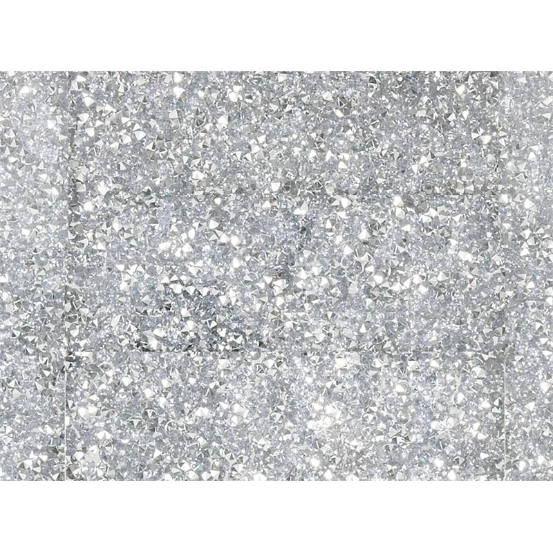 ACME Noralie Wooden Three-Panel Wall Decor Mirror in Mirrored and Faux Diamonds
