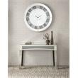 Noralie Wall Clock in Mirrored & Faux Diamonds