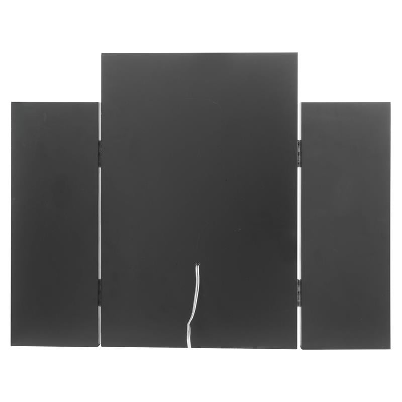 ACME Nysa Wooden Accent Decor Mirror in Mirrored and Faux Crystals