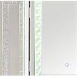 ACME Nysa Wooden Accent Decor Mirror in Mirrored and Faux Crystals
