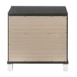 Acme Sawyer 2-Drawer Wooden Nightstand in Metallic Gray