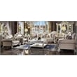 ACME Picardy Sofa with Pillows in Beige Fabric and Antique Pearl