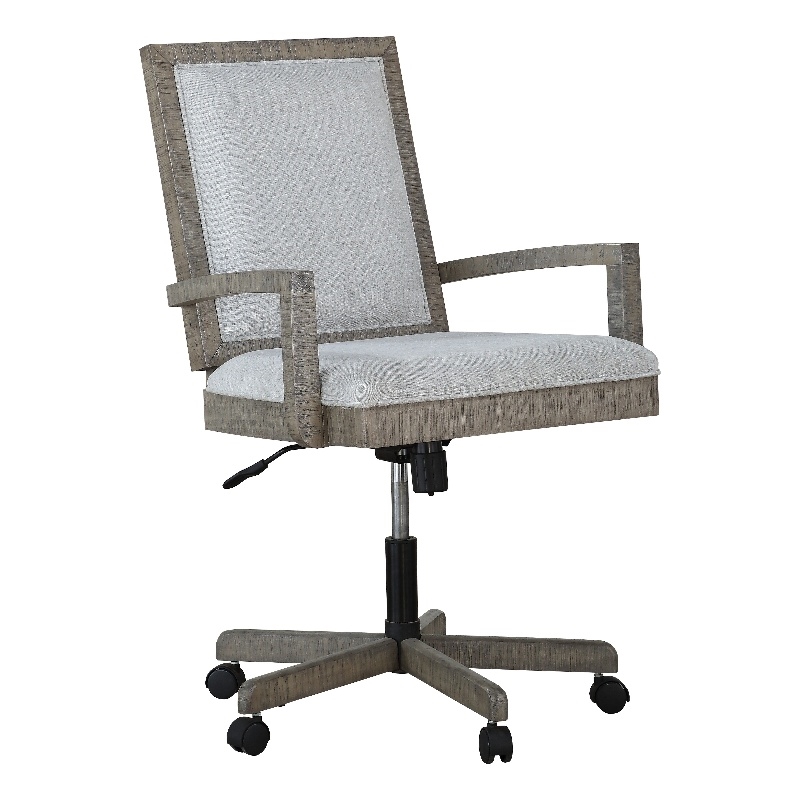 ACME Artesia Fabric Upholstered Executive Office Chair in Salvaged Natural