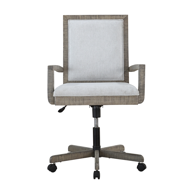ACME Artesia Fabric Upholstered Executive Office Chair in Salvaged Natural