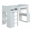 ACME Ragna Wooden Frame Loft Bed in White