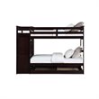 ACME Allentown Twin/Twin Bunk Bed with Storage Ladder & Trundle in Espresso
