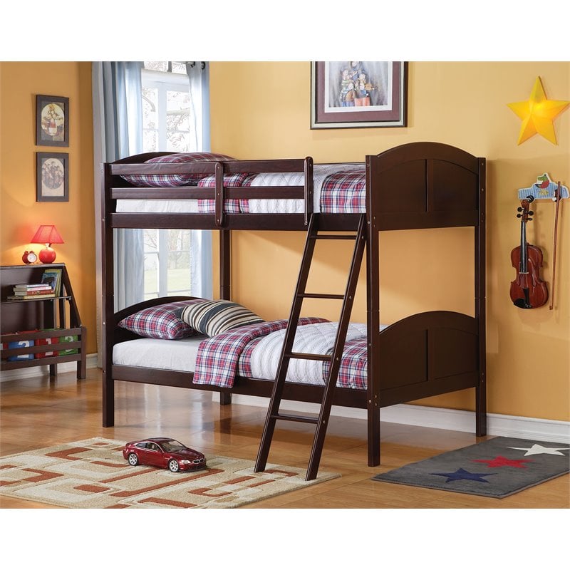 ACME Toshi Twin/Twin Bunk Bed in Espresso