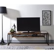 ACME Kersey Wooden Top TV Stand with 1 Shelf in Oak and Black