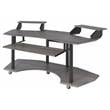 ACME Eleazar Wooden Music Recording Studio Desk in Black Oak