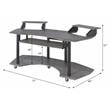 ACME Eleazar Wooden Music Recording Studio Desk in Black Oak
