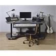 ACME Eleazar Wooden Music Recording Studio Desk in Black Oak
