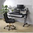 ACME Suitor Wooden Top Music Recording Studio Desk with Keyboard Tray in Black