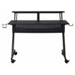 ACME Suitor Wooden Top Music Recording Studio Desk with Keyboard Tray in Black
