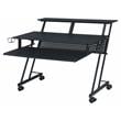 ACME Suitor Wooden Top Music Recording Studio Desk with Keyboard Tray in Black