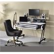 ACME Suitor Wooden Top Music Recording Studio Desk in White and Black