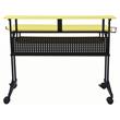 ACME Suitor Wooden Top Music Recording Studio Desk in Yellow and Black