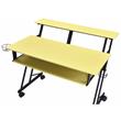 ACME Suitor Wooden Top Music Recording Studio Desk in Yellow and Black