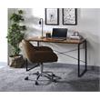 ACME Jurgen Wooden Rectangle Top Writing Desk in Oak and Black