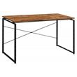 ACME Jurgen Wooden Rectangle Top Writing Desk in Oak and Black