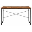 ACME Jurgen Wooden Rectangle Top Writing Desk in Oak and Black