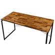 ACME Jurgen Wooden Rectangle Top Writing Desk in Oak and Black