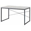 ACME Jurgen Wooden Rectangle Top Writing Desk in Antique White and Black