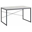 ACME Jurgen Wooden Rectangle Top Writing Desk in Antique White and Black