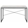 ACME Jurgen Wooden Rectangle Top Writing Desk in Antique White and Black