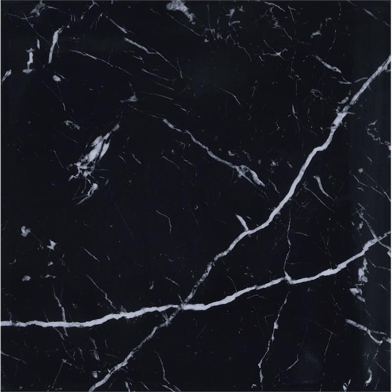 ACME Angwin Wooden Square Wall Accent Mirror in Mirrored and Faux Marble
