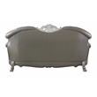 ACME Dresden Tufted Upholstered Sofa with 5 Pillows in Vintage Bone White