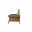 Picardy Chair with Pillow in Antique Pearl and Butterscotch PU