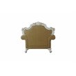 Picardy Chair with Pillow in Antique Pearl and Butterscotch PU
