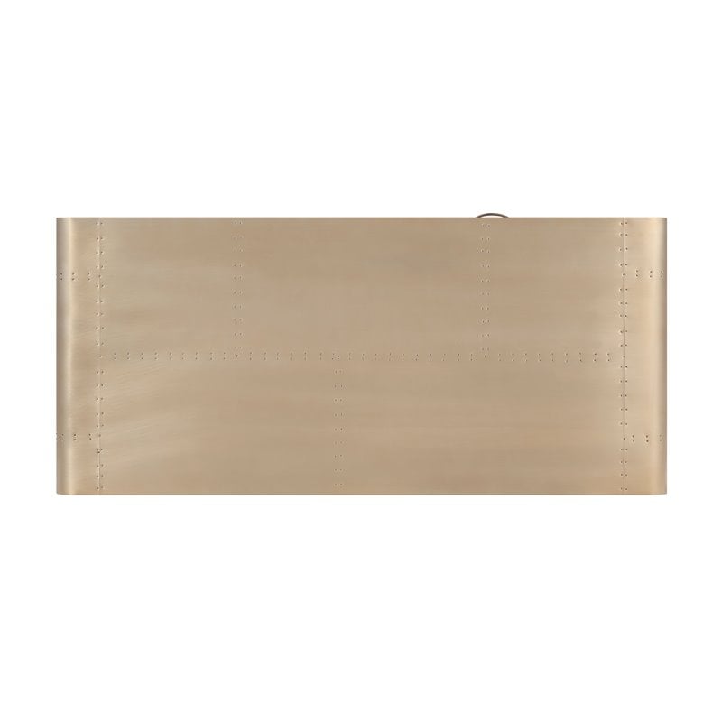 Danton Desk in Gold Aluminum