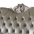 ACME Dresden Tufted Upholstered Loveseat with Pillows in Vintage Bone White