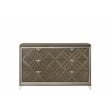 ACME Skylar 6-Drawers Wood Bedroom Dresser with Acrylic Legs in Dark Champagne