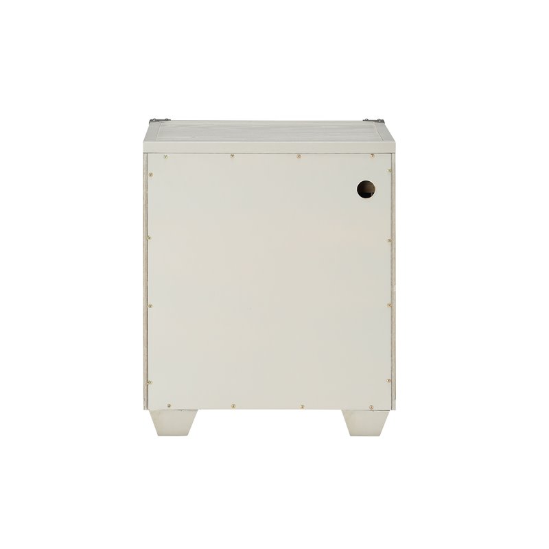 ACME Orchest 3 Drawers Nightstand with USB dock in Gray