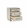 ACME Orchest 3 Drawers Nightstand with USB dock in Gray