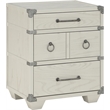 ACME Orchest 3 Drawers Nightstand with USB dock in Gray