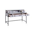 ACME Orchest 3-Drawer WoodenDesk Table in Gray