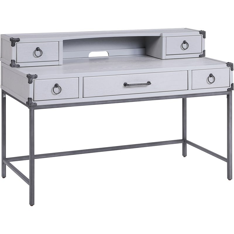 ACME Orchest 3-Drawer WoodenDesk Table in Gray