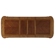 ACME Picardy Double Pedestal Dining Table with Removable Leaf in Honey Oak Wood